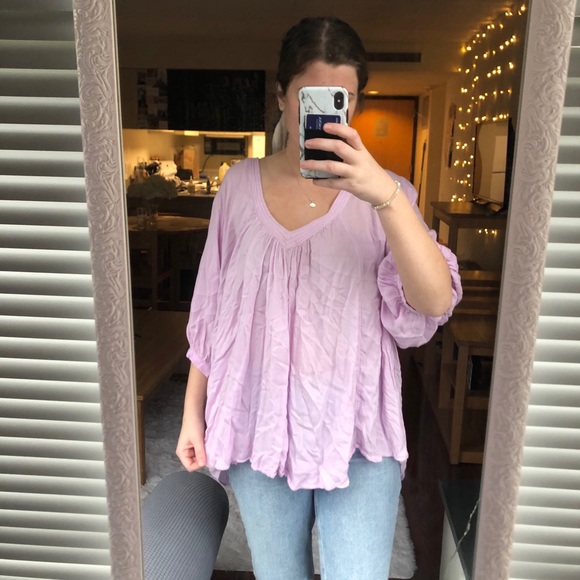 Free People Tops - FREE PEOPLE pink flowy top
